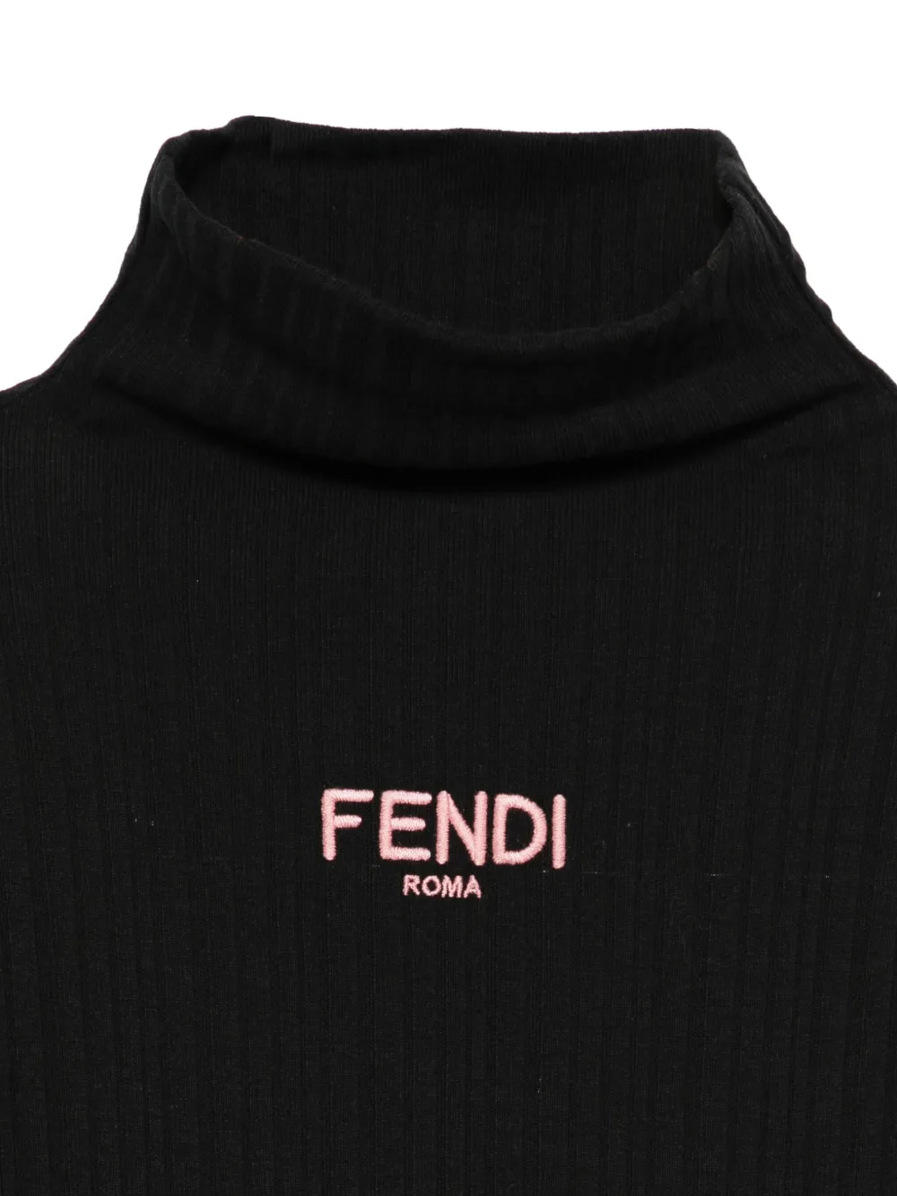 Fendi Logo-detail Sweater In Black