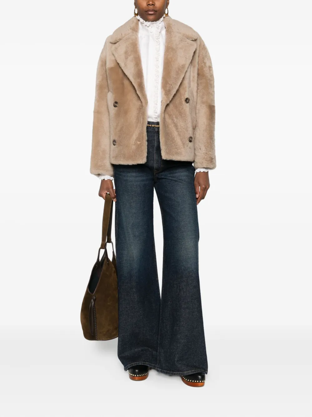 Yves Salomon double-breasted jacket | Fitted Jackets | Image 2