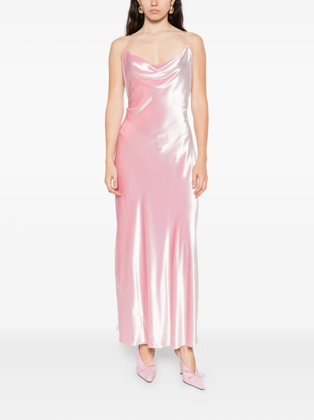 Alberta Ferretti Jurk met col - Roze