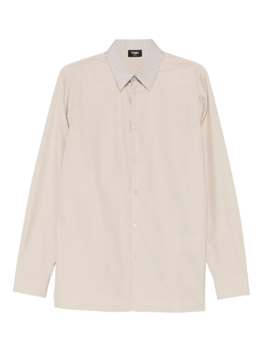 FENDI camisa con cuello italiano | neutro | Image 1