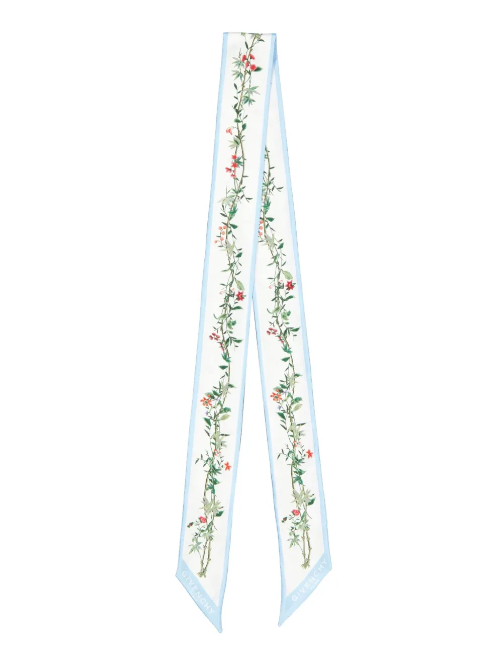 Givenchy floral-print silk scarf - Wit