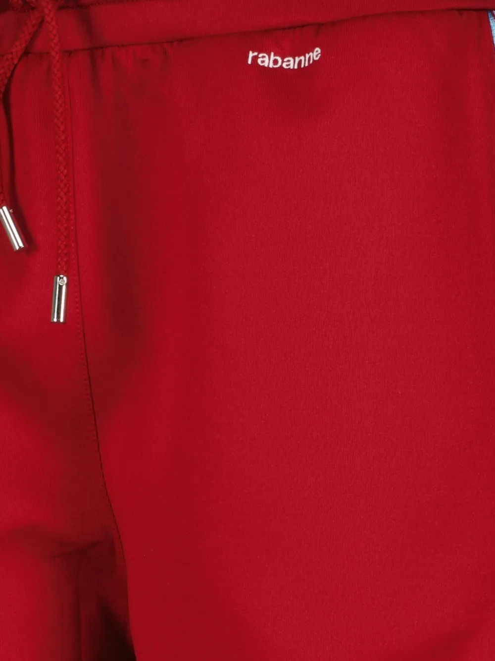 Rabanne Elasticated Side-zip Track Pants In Red