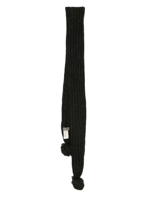 Yohji Yamamoto pompom-detail scarf