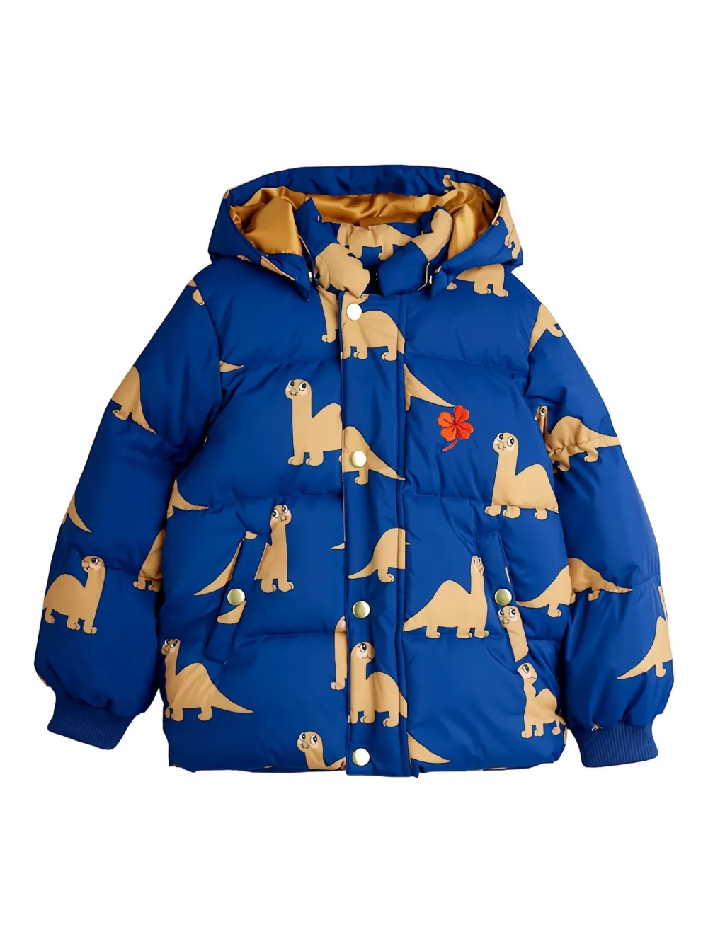 Mini Rodini dinosaur-print hooded jacket | Blue | Image 1