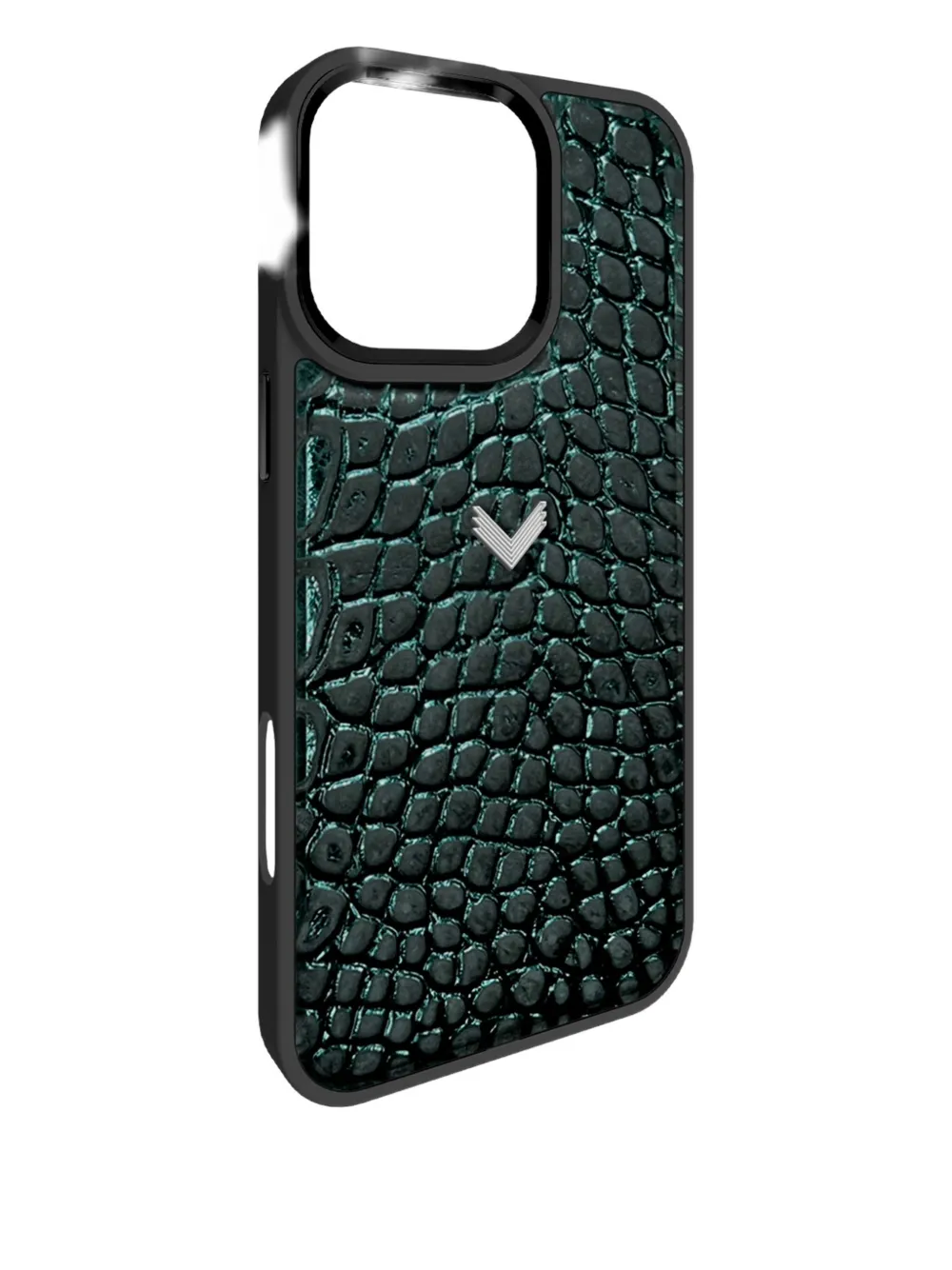 VELANTE crocodile-texture iPhone 16 Pro case | Green | Image 1