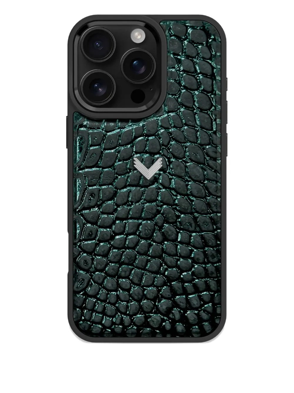 Velante Crocodile-texture Iphone 16 Pro Case In Green