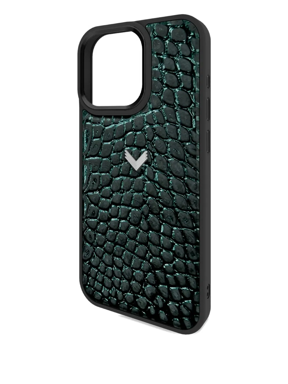 Velante Crocodile-texture Iphone 16 Pro Case In Green