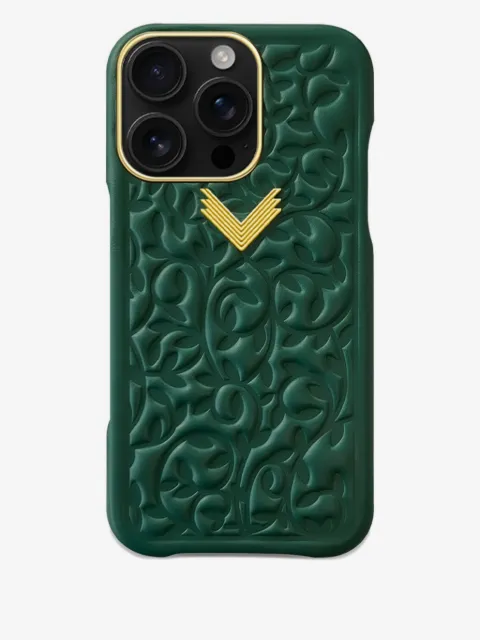 VELANTE embossed floral iPhone 16 Pro phone case