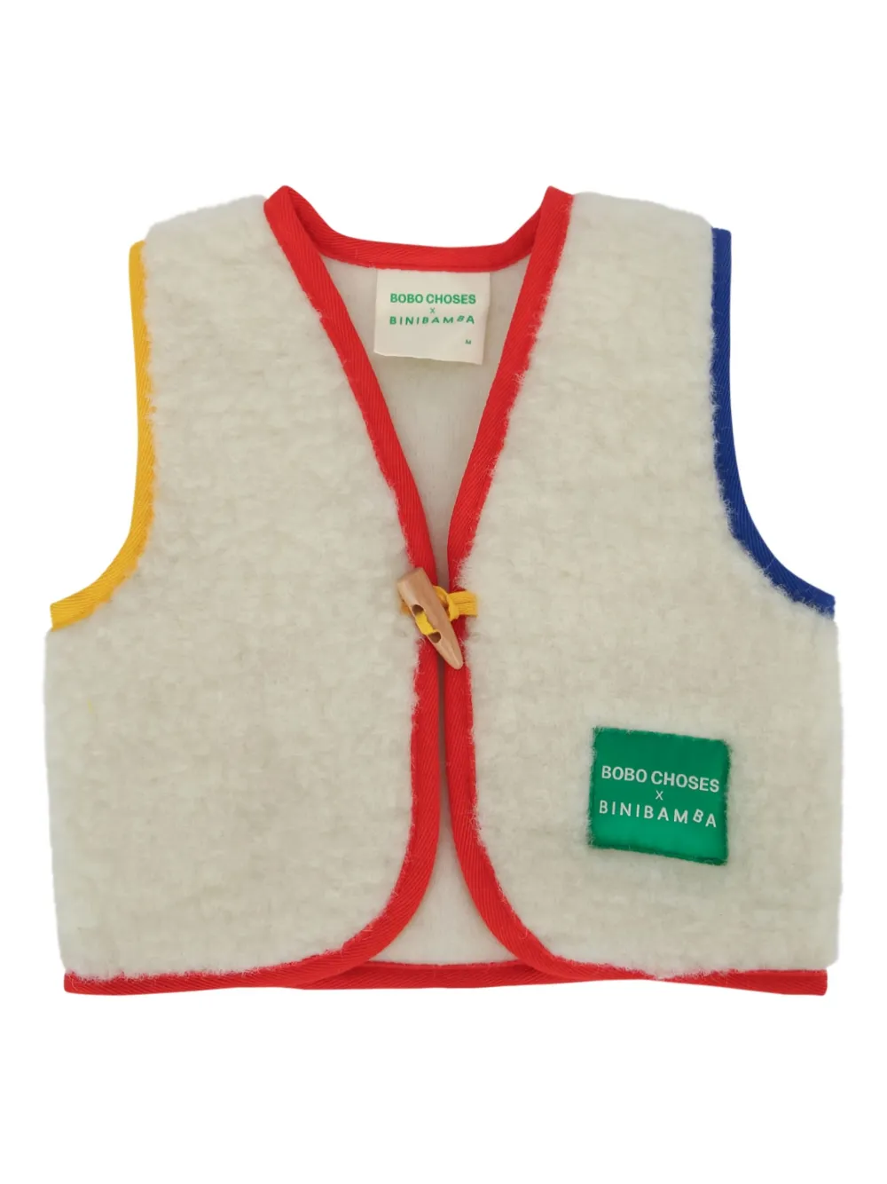 Bobo Choses contrasting-trim snuggle vest - ニュートラル Bobo Choses contrasting-trim snuggle vest - ニュートラル