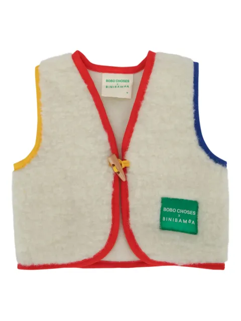 Bobo Choses contrasting-trim snuggle vest