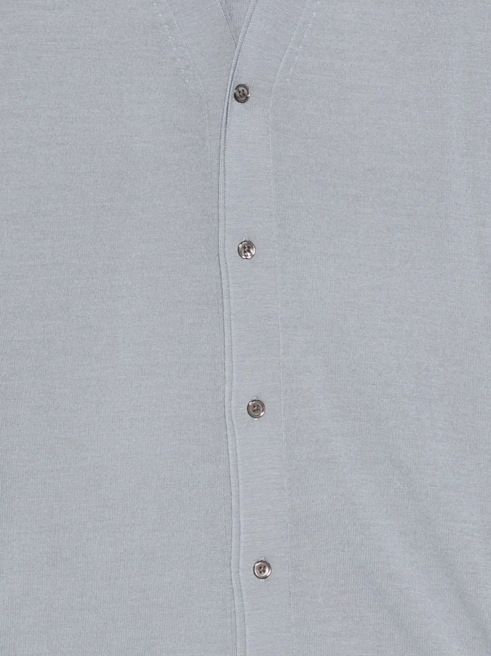 Low Brand Wollen vest met V-hals Blauw