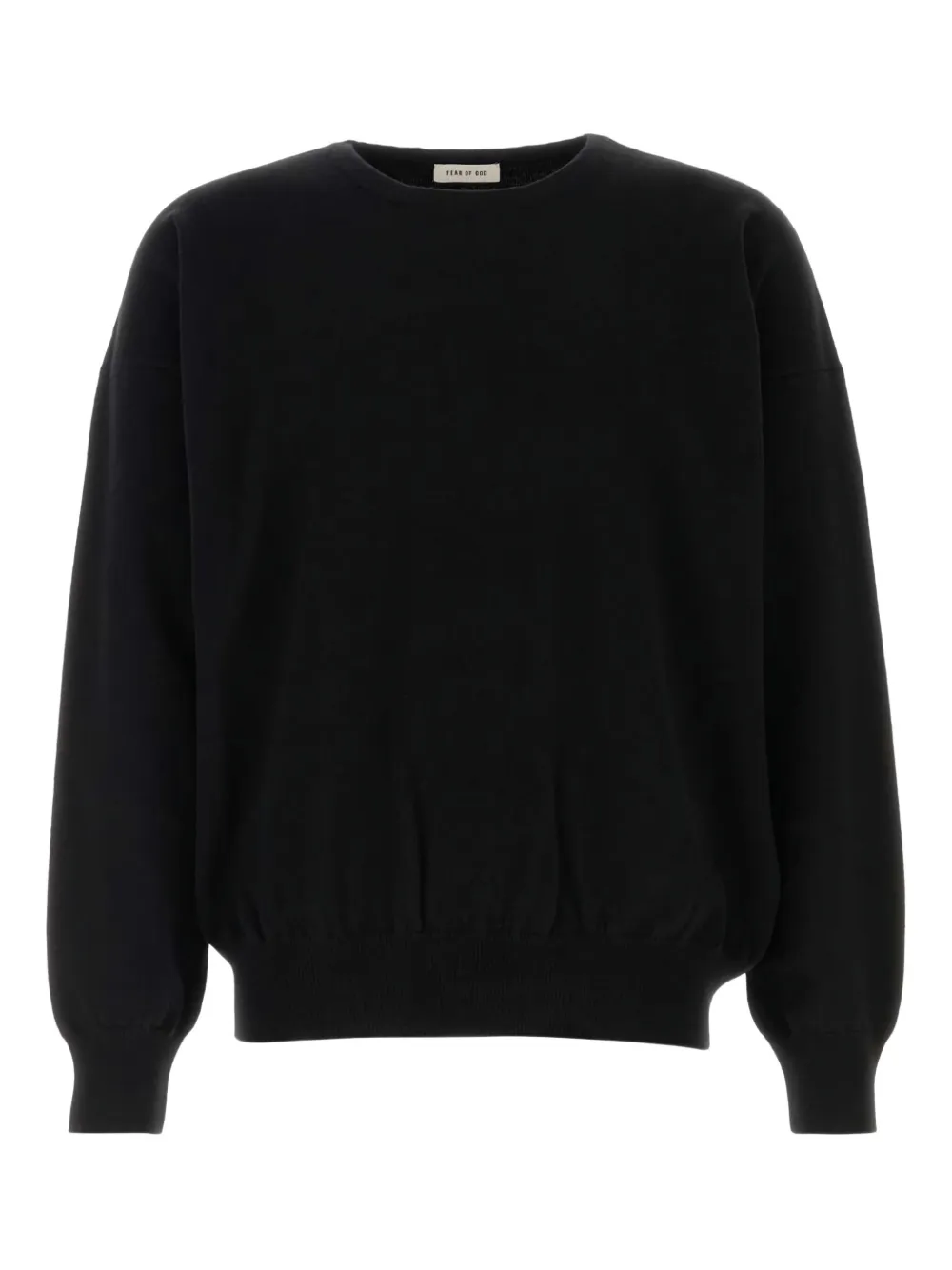 Fear Of God cashmere crew-neck sweater | Black | Image 1