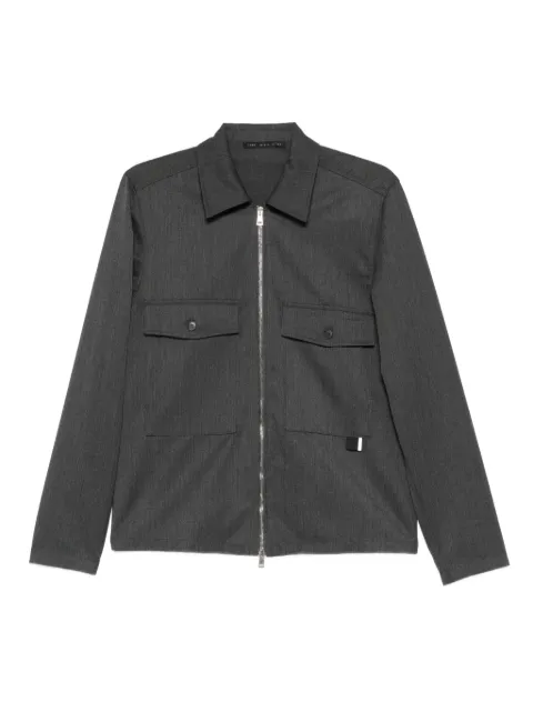 Low Brand sobrecamisa con cuello de pico
