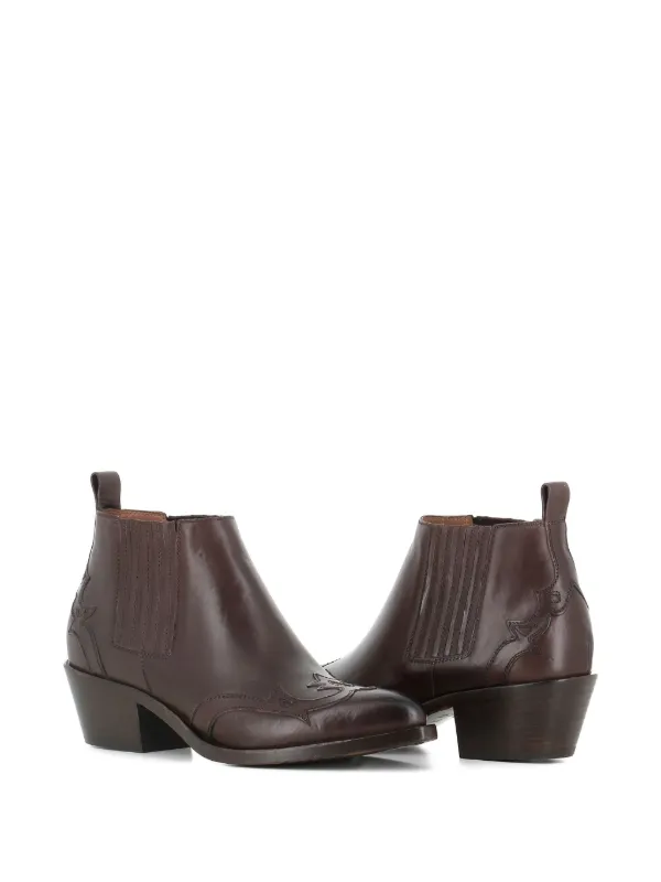 Sartore ウエスタンブーツ ダークブラウン レザー Sartore ウエスタンブーツ ダークブラウン レザー サルトル