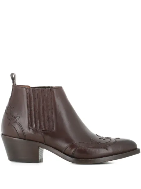 Sartore embroidered leather boots