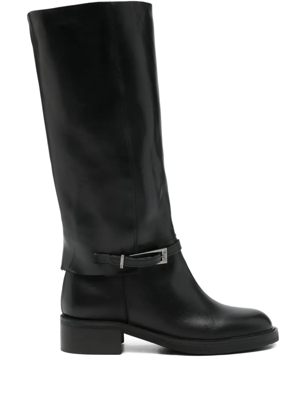 Progetto buckle-detail leather boots | Black | Image 1