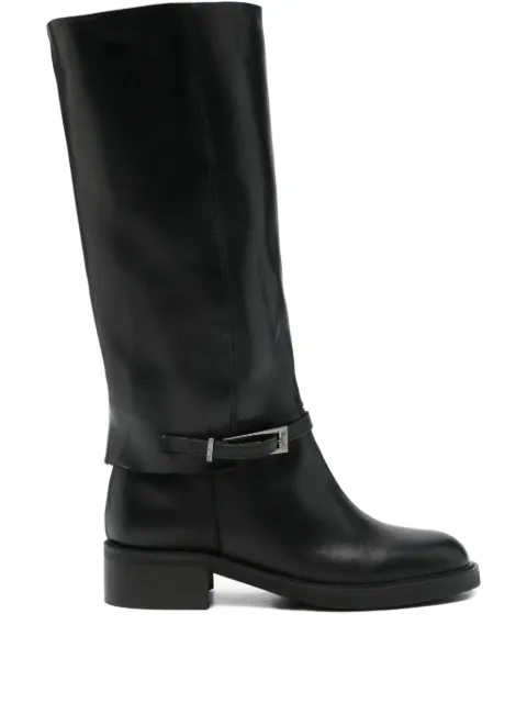 Progetto buckle-detail leather boots 