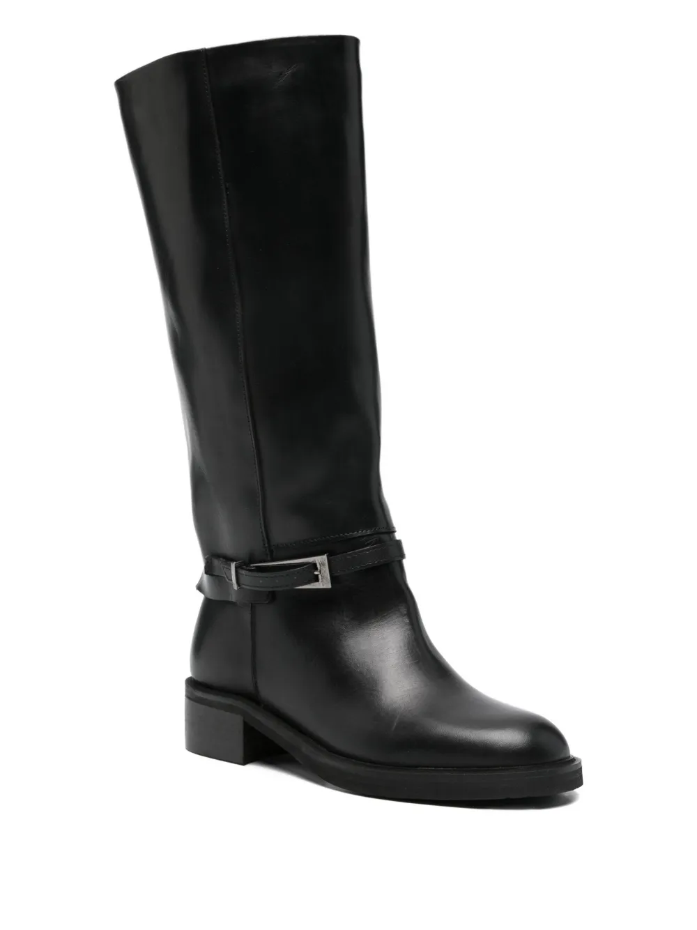 Progetto buckle-detail leather boots | Knee-High Boots | Image 2