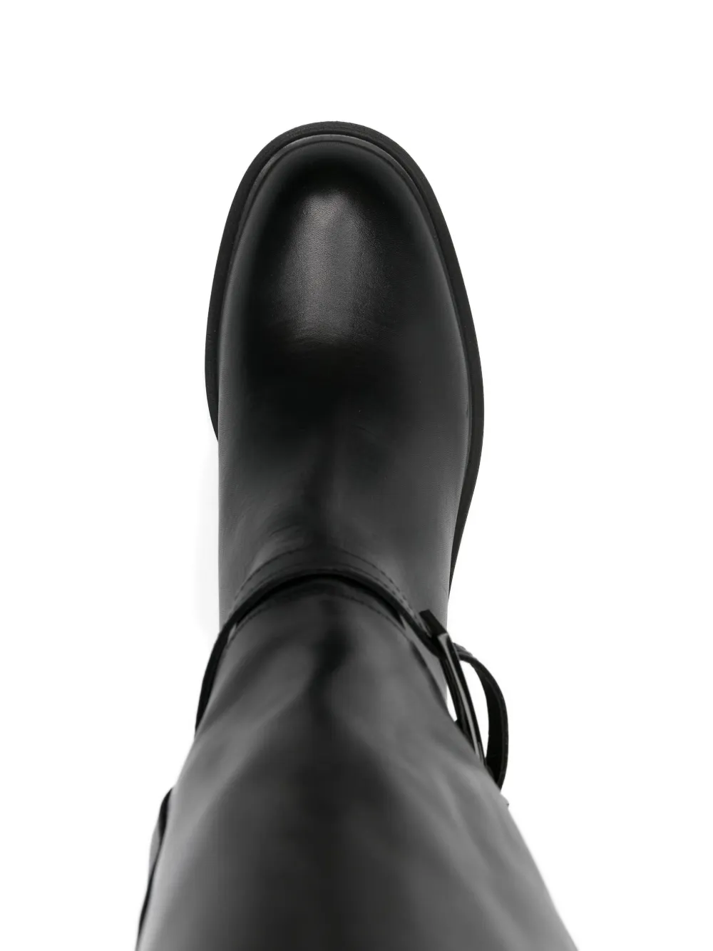 Progetto Buckle-detail Leather Boots In Black