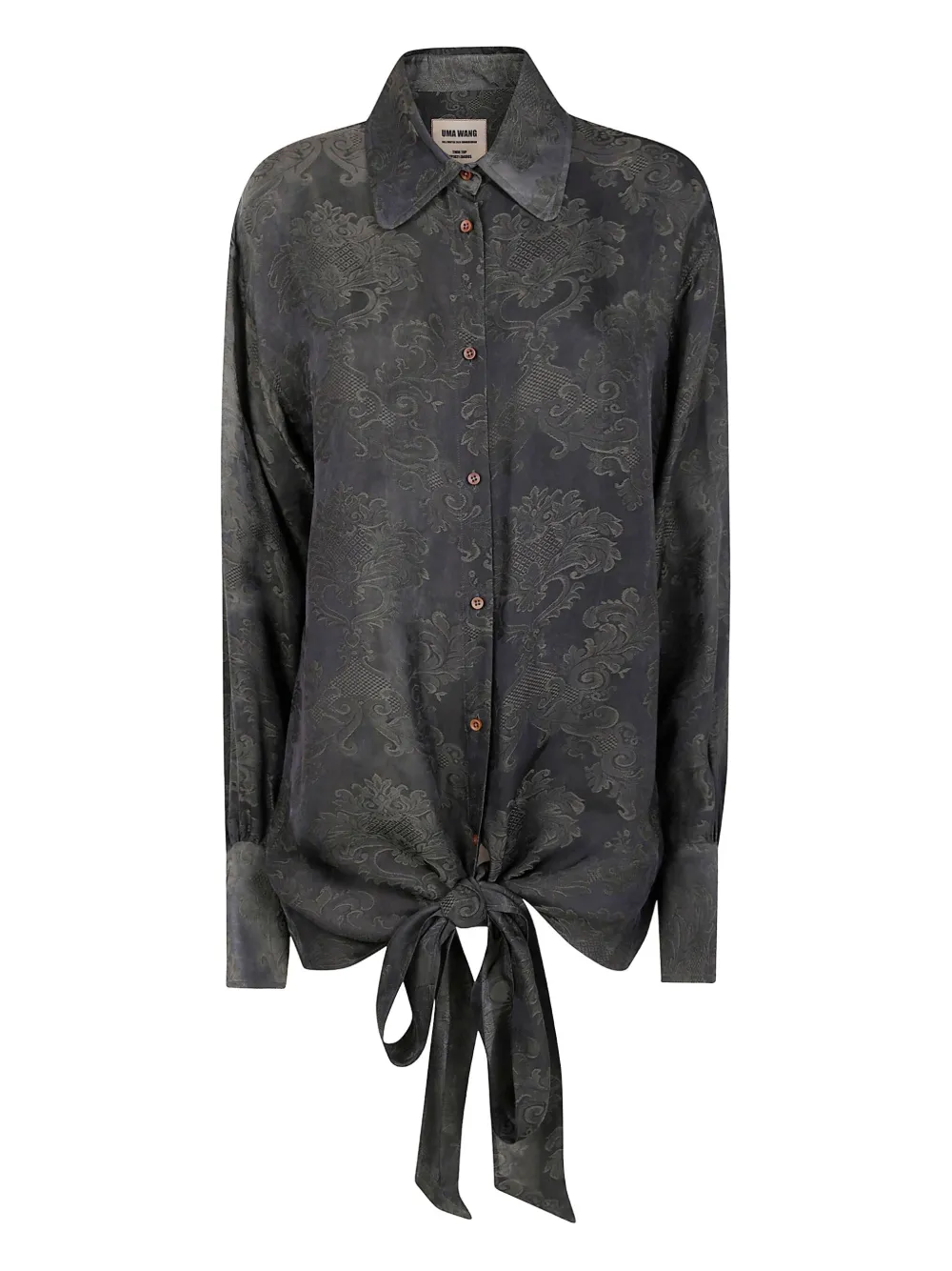 Uma Wang Long-sleeve Shirt In Gray