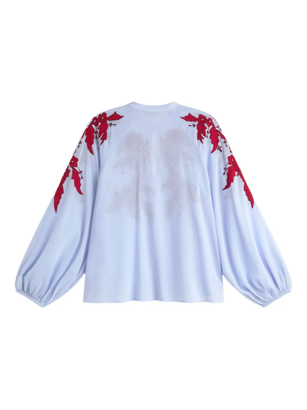 Essentiel Antwerp keyhole-detail blouse - Blauw