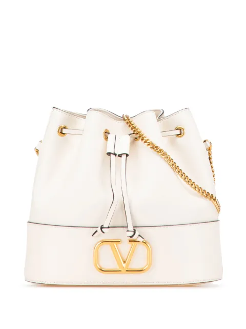 Valentino Garavani Pre-Owned 2000-2017 Mini Nappa VLogo Signature Chain bucket bag
