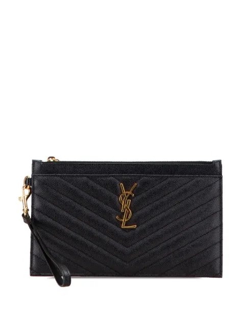 Saint Laurent Pre-Owned باوتش 'غران دو بودر شيفرون بيل' كبير بمونوغرام 2020