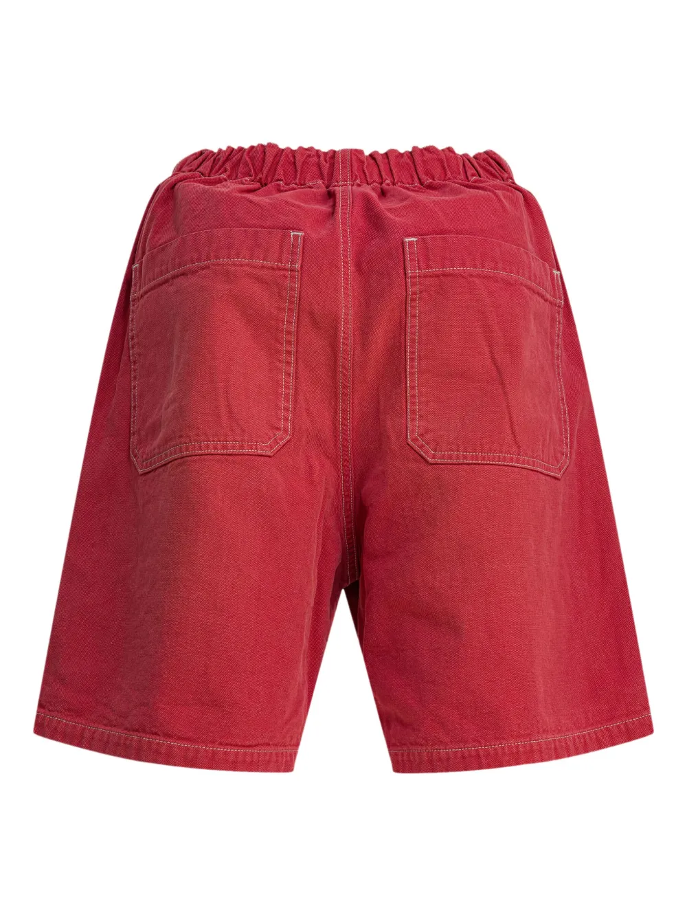 KAPITAL Katoenen shorts met trekkoord - Rood