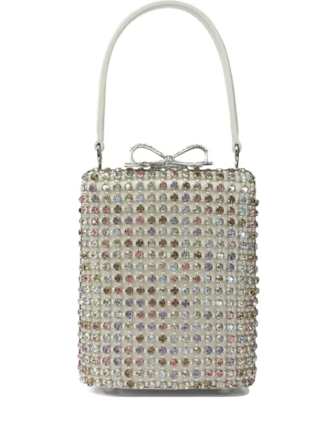 Self-Portrait crystal-embellished mini bag