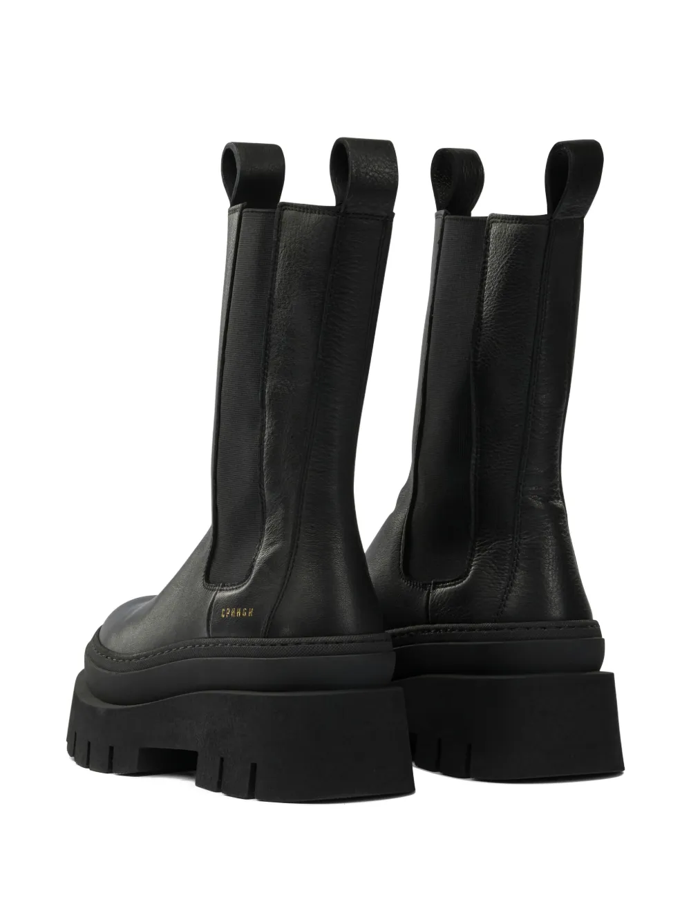 Copenhagen elastic-panel platform boots Black