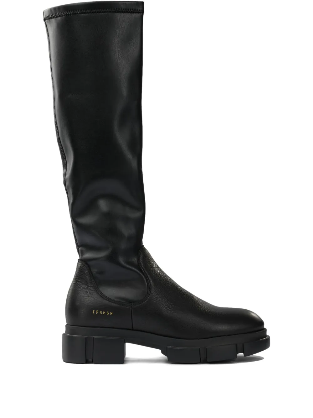 Copenhagen Knee-high Platform Boots In Black