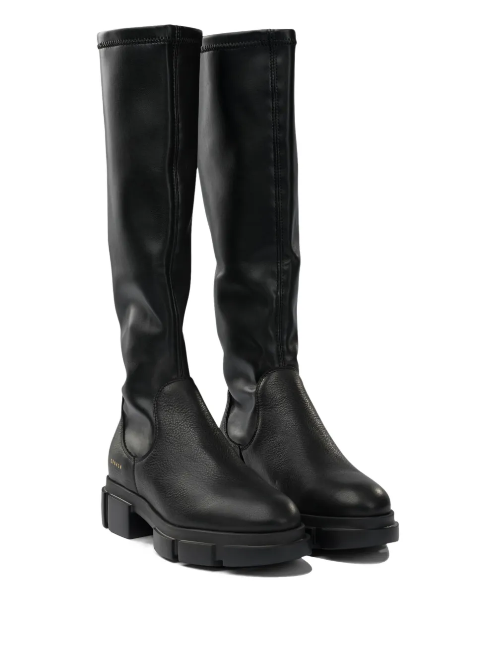 Copenhagen Knee-high Platform Boots In Black