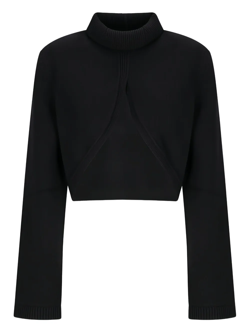 Alaïa cut-out ponticello top | Black | Image 1