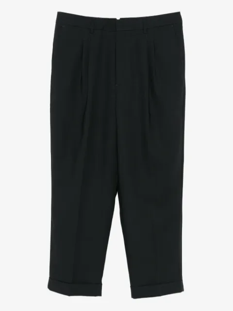 AMI Paris pleated cropped trousers