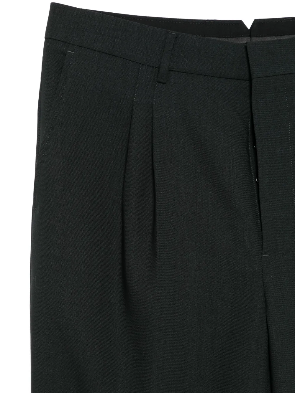 AMI Paris Cropped plooibroek Grijs