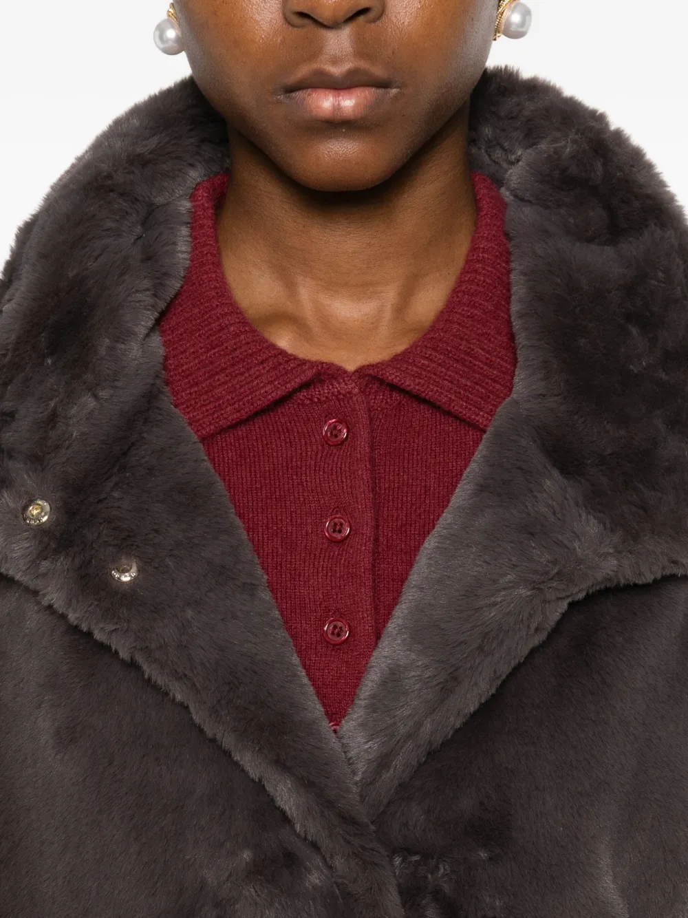 Herno Jas met trechterhals Grijs