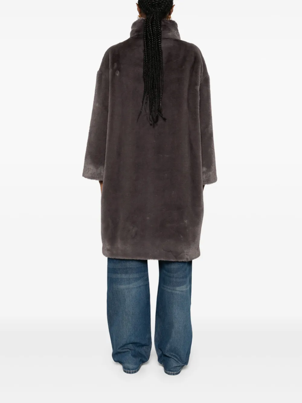 Herno Jas met trechterhals Grijs