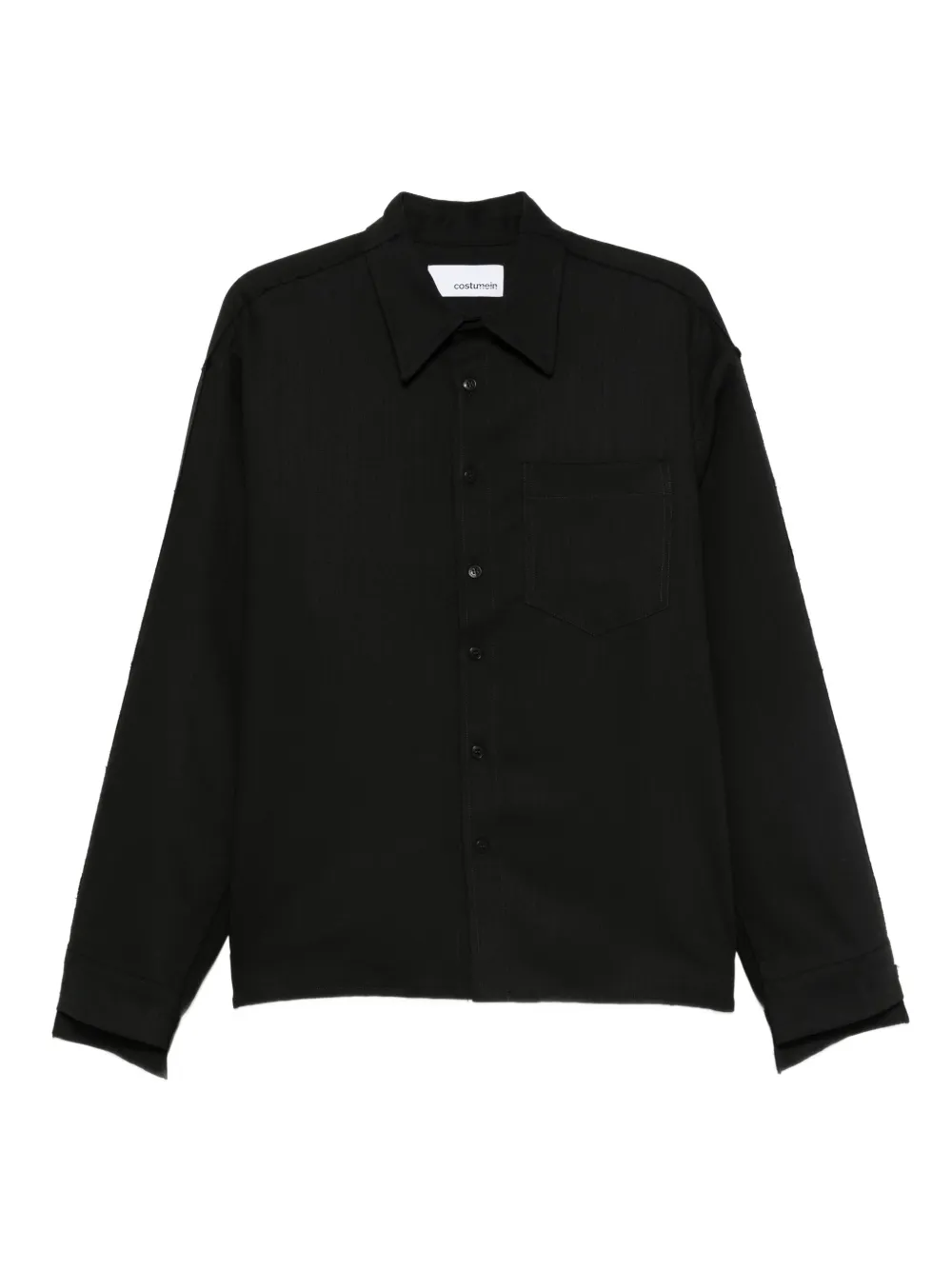 Costumein+chemise+à+manches+longues+-+Noir