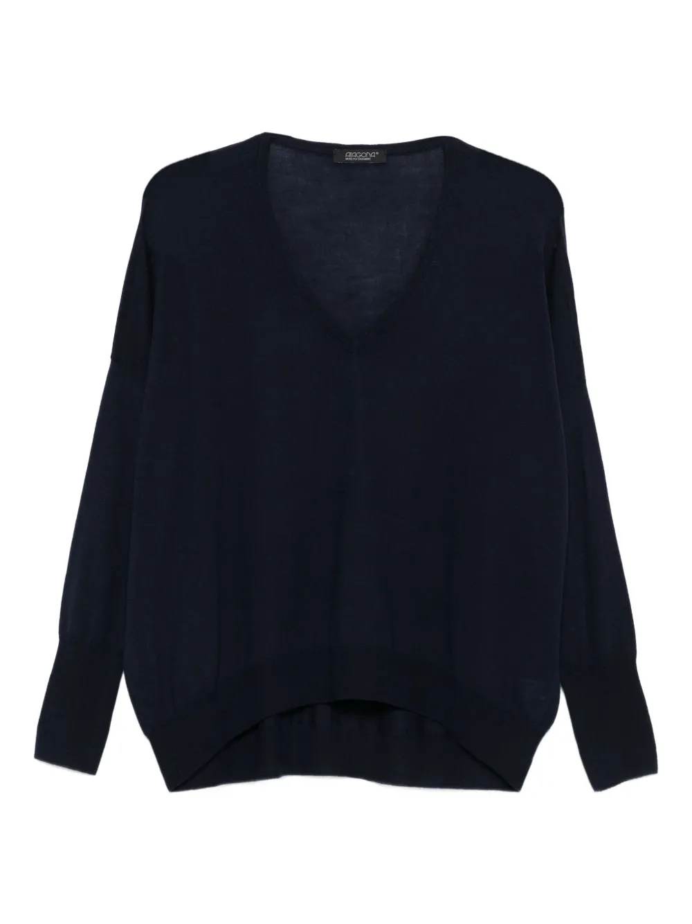 Aragona Fine-knit Jumper In Blue