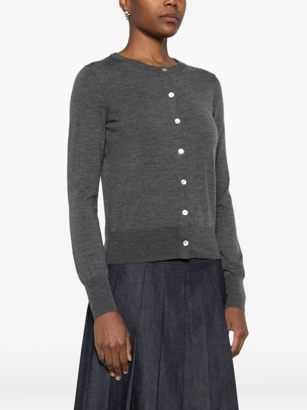 Aragona Merino-wool Cardigan In Multi