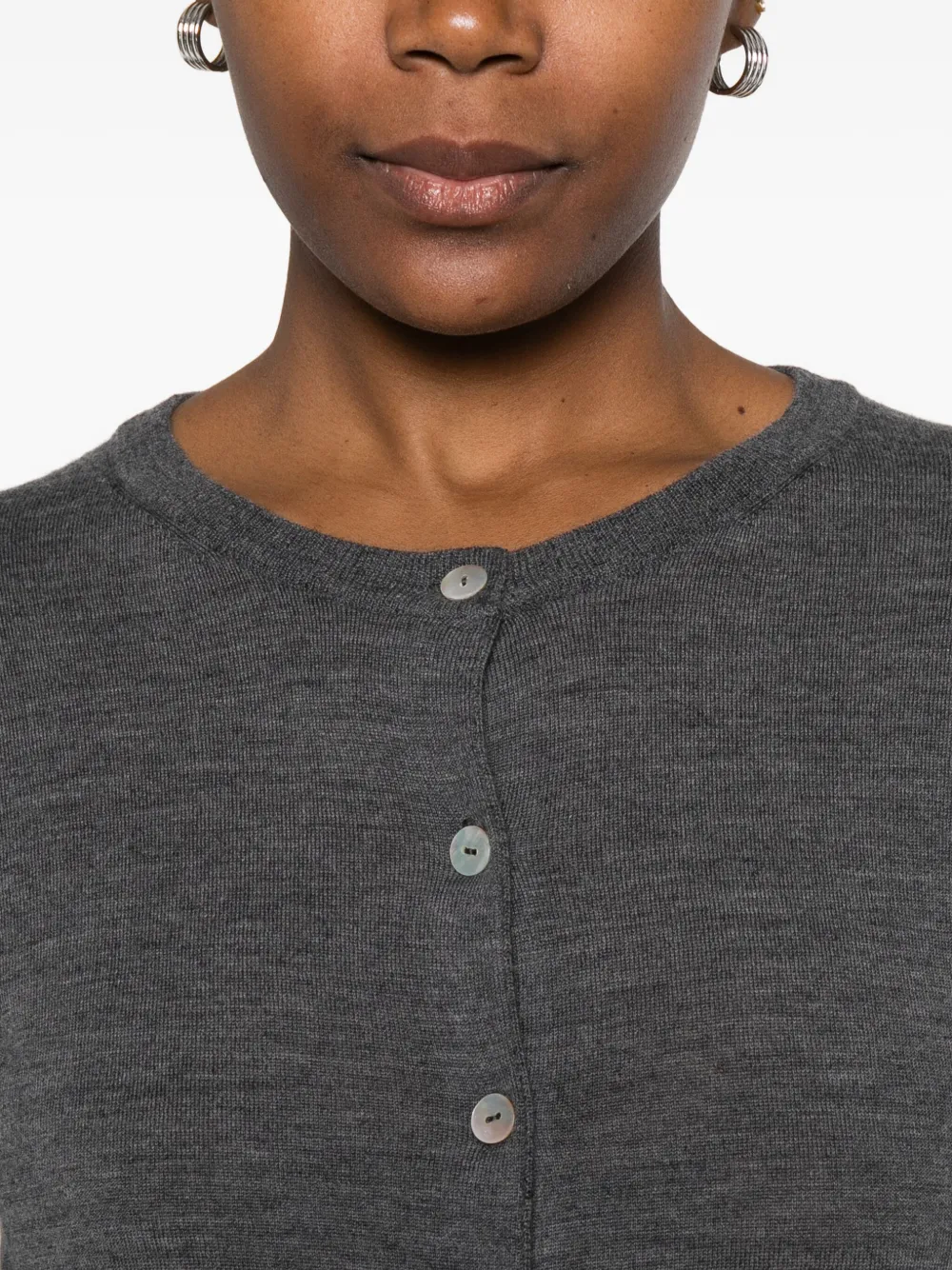 Aragona Merino-wool Cardigan In Multi
