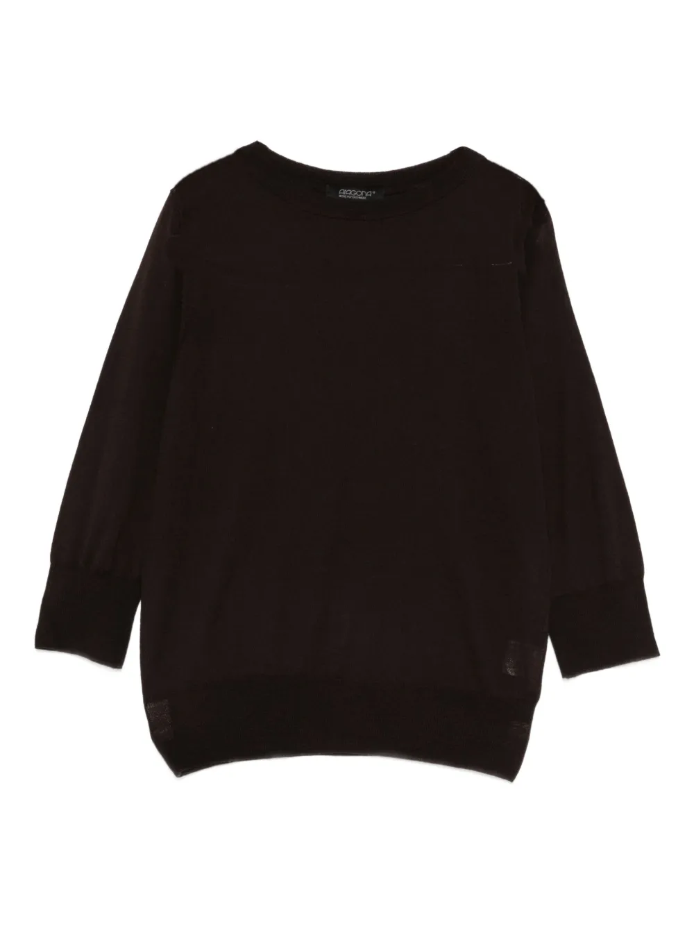 Aragona Fine-knit Jumper In Brown