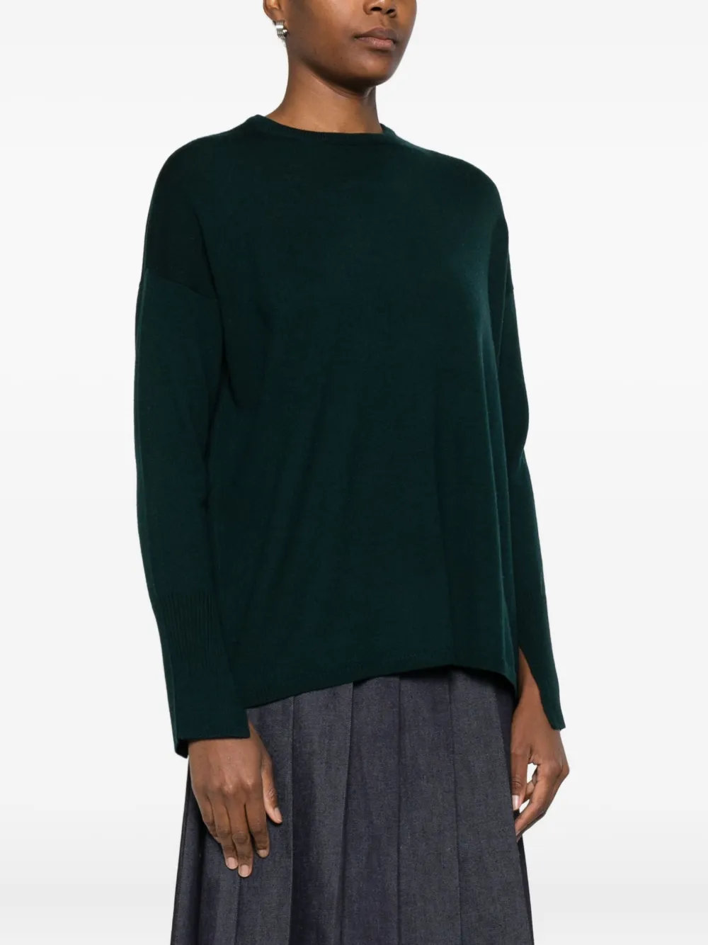 Aragona Fine-knit Jumper In Green