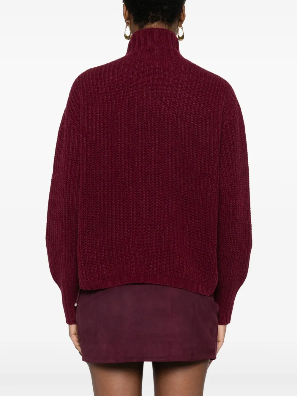 Aragona Funnel-neck Sweater In Multi
