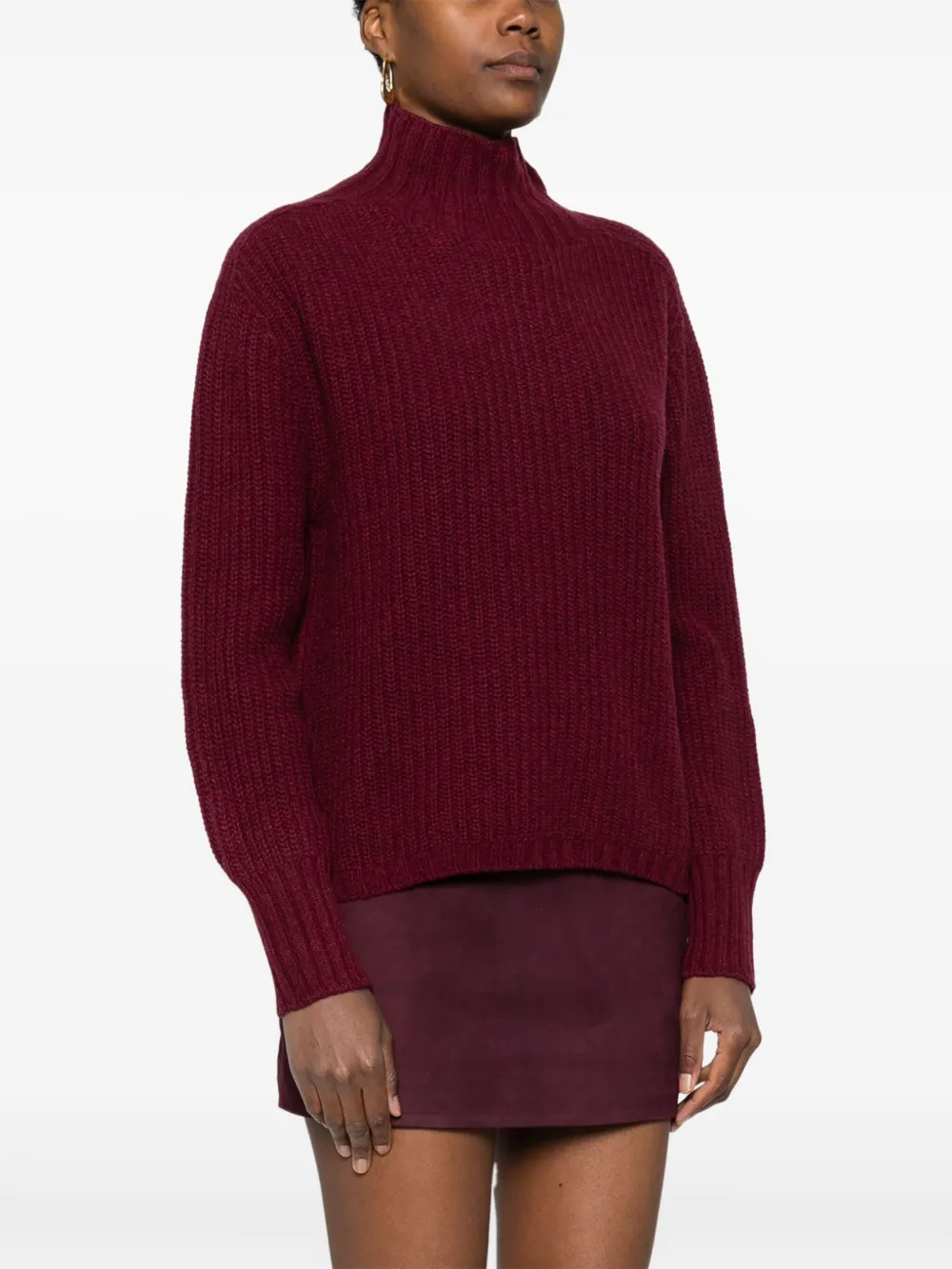Aragona Funnel-neck Sweater In Multi