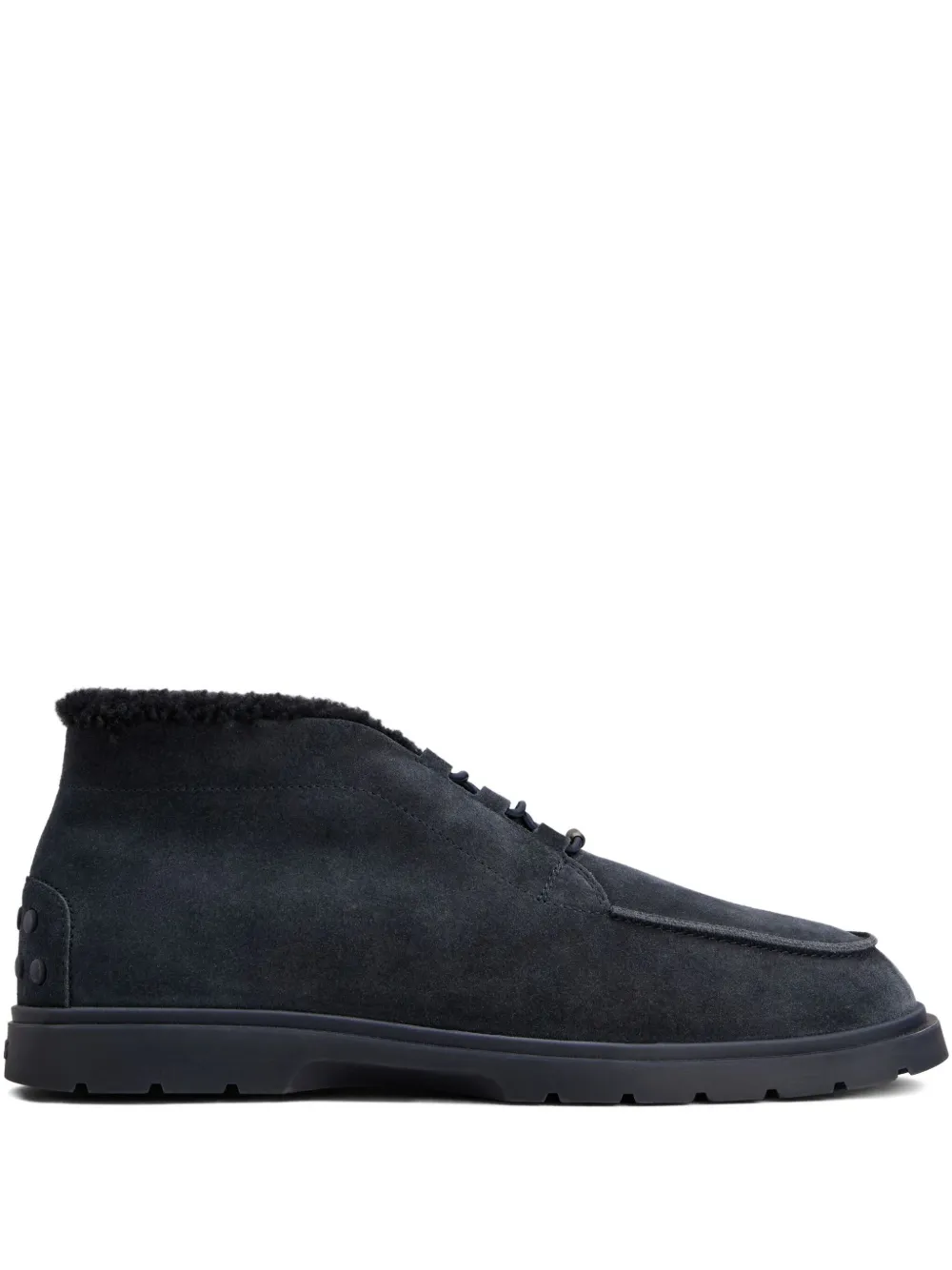 Tod's shearling lace-up boots | Blue | Image 1
