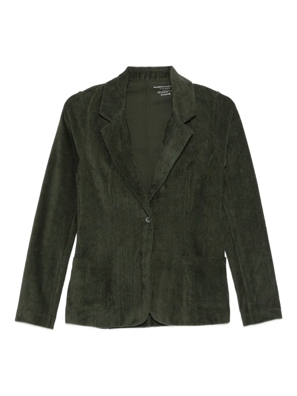 Majestic One-button Two-pocket Jacket In Green