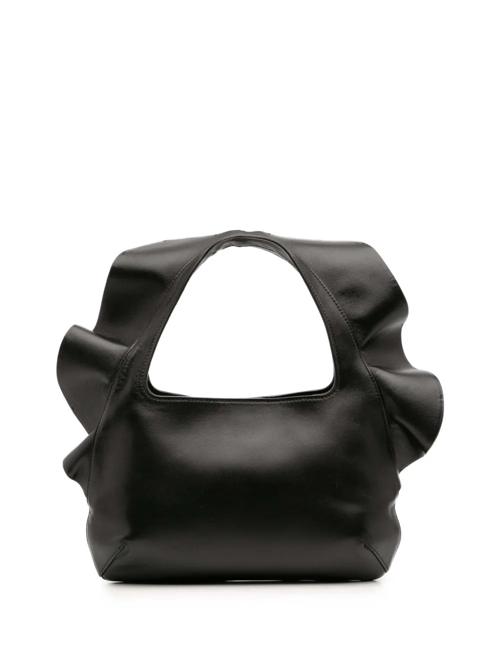 Valentino Garavani Pre-Owned 2018-2025 Small Nappa Atelier 04 Rouches Edition hobo bag | Black | Image 1
