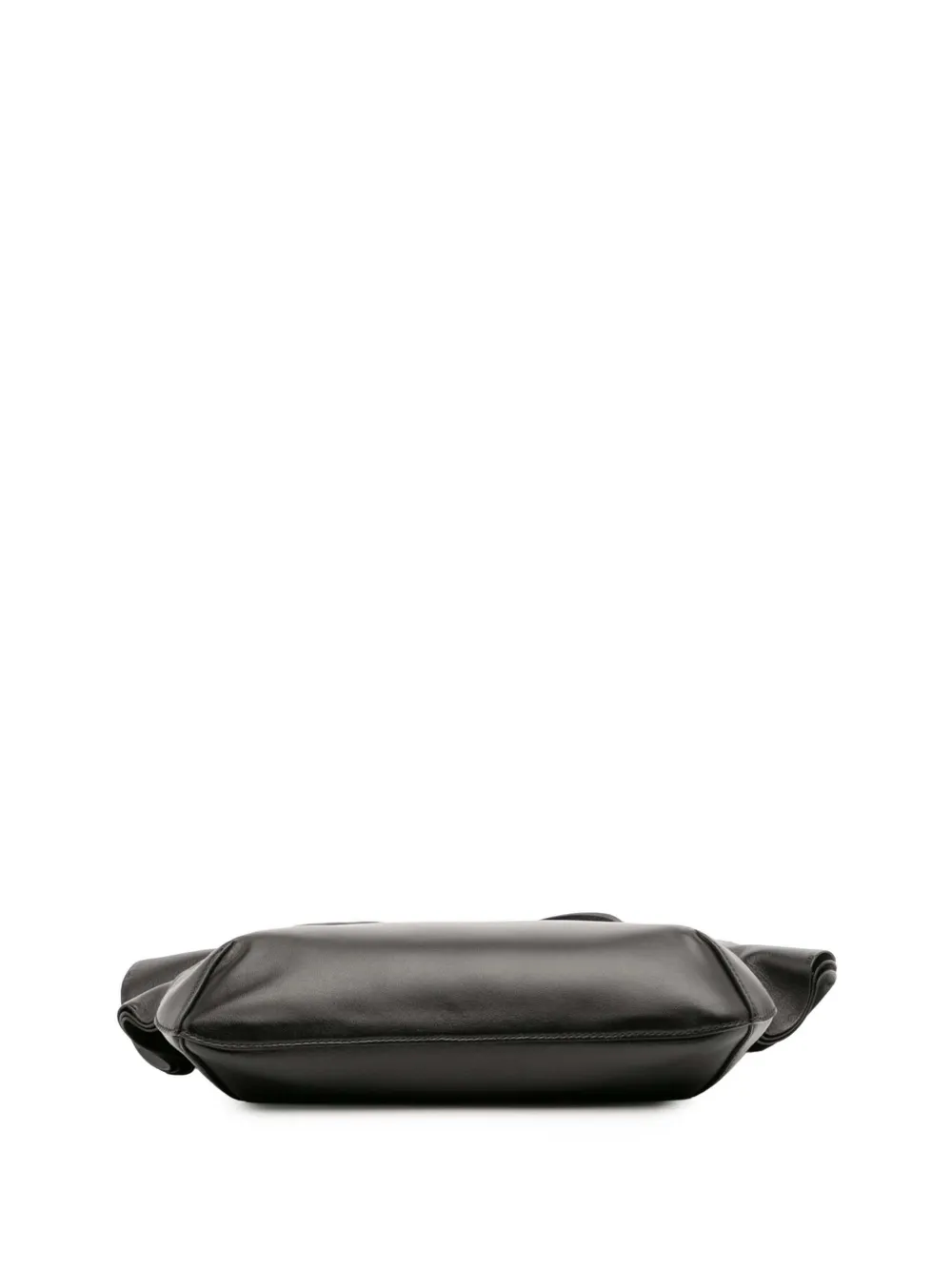Pre-owned Valentino Garavani 2018-2025 Small Nappa Atelier 04 Rouches Edition Hobo Bag In Black