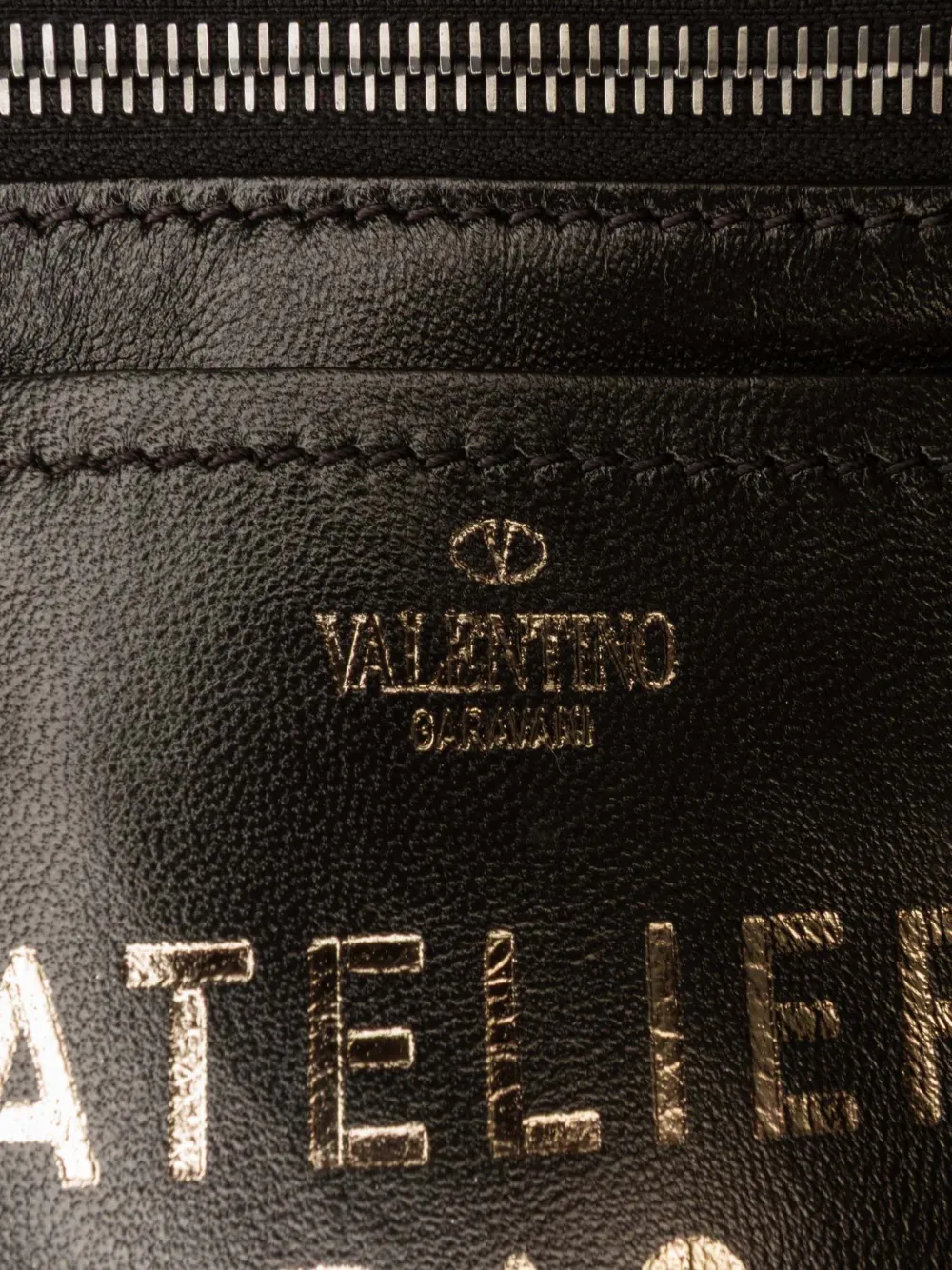Pre-owned Valentino Garavani 2018-2025 Small Nappa Atelier 04 Rouches Edition Hobo Bag In Black